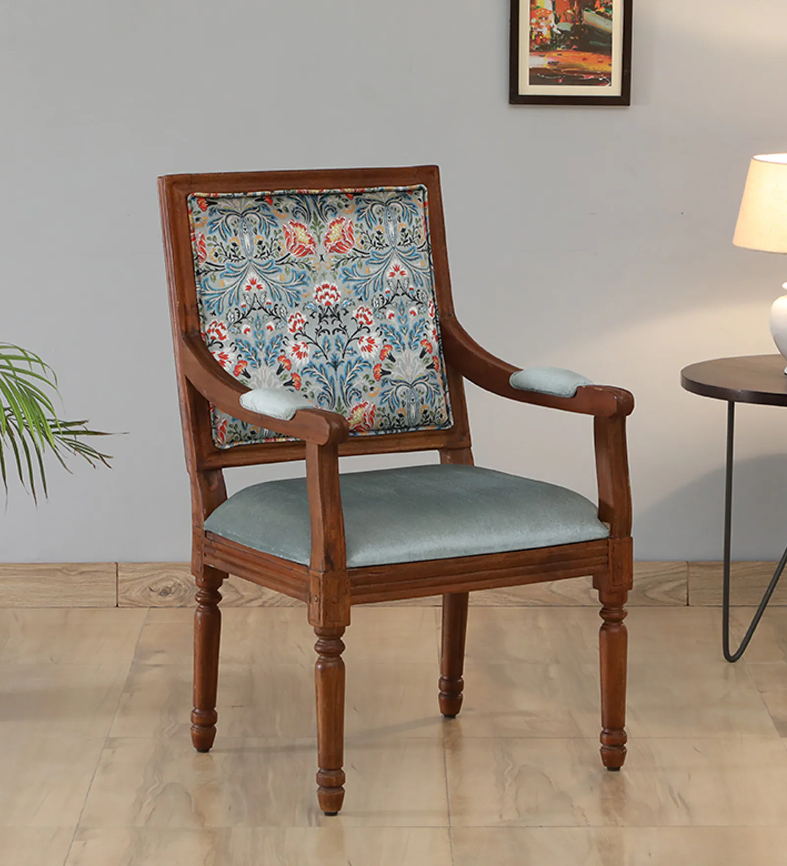 Bergere Teak Arm Chair